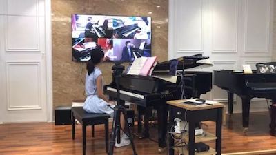 万利特邀艺术家浙江音乐学院钢琴系丁阳博士Hybrid远程教育大师班+音乐会圆满成功